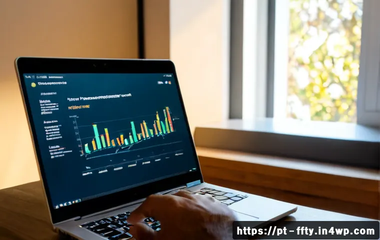 Home 17 비트코인과 블록체인 보안 문제 - Photorealistic cybersecurity workspace in Lisbon, Portugal, featuring a focused adult financial anal...